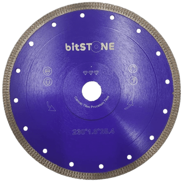 Диск алмазный сплошной bitSTONE Hard Ceramics (керамогранит, керамика) 230мм/25,4 (37470923230)