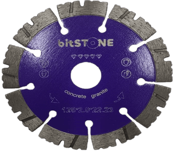 Диск алмазный bitSTONE Professional Expert (гранит, бетон, железабетон) 125мм/22,2 (37460923125)