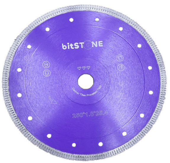 Диск алмазный сплошной bitSTONE Hard Ceramics (керамогранит, керамика) 250мм/25,4 (37470923250)