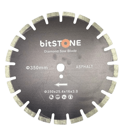 Диск алмазный bitSTONE Premium Plus Laser (асфальт, асфальтобетон) 350мм/25,4 (37920923351)