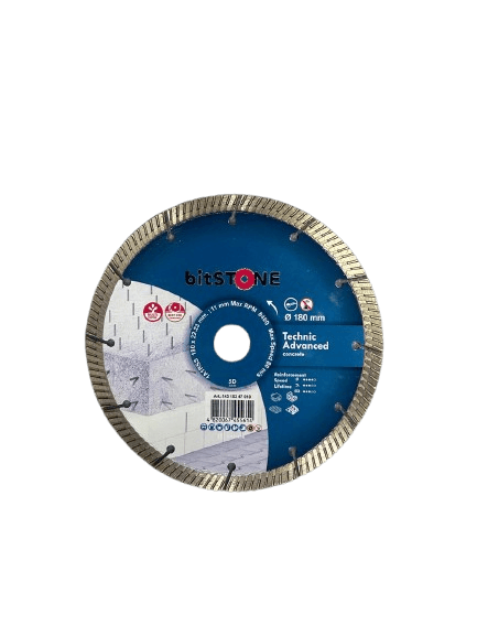Диск алмазный отрезной bitSTONE Technic Advanced 37460923180 (високо армированный бетон , железобетон) 180мм/22,2