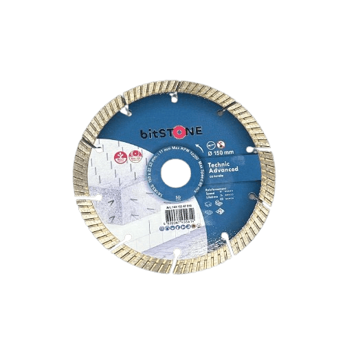 Диск алмазный отрезной bitSTONE Technic Advanced 37460923150 (високо армированный бетон , железобетон) 150мм/22,2