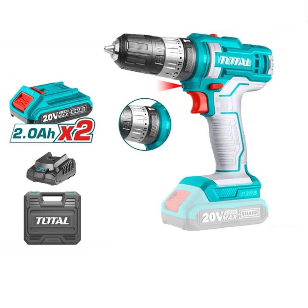 Аккумуляторная дрель-шуруповерт TOTAL TIDLI20145