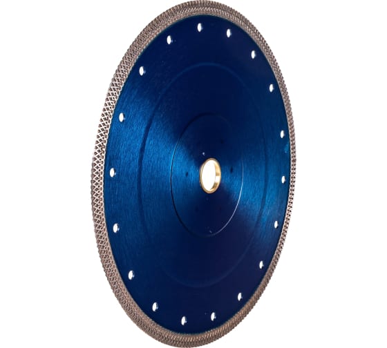 Диск алмазный Hilberg отрезной Турбо Ультратонкий Х-тип (керамогранит, твердая керамика) 250мм/25,4/22,23мм (HM407) — фото 3